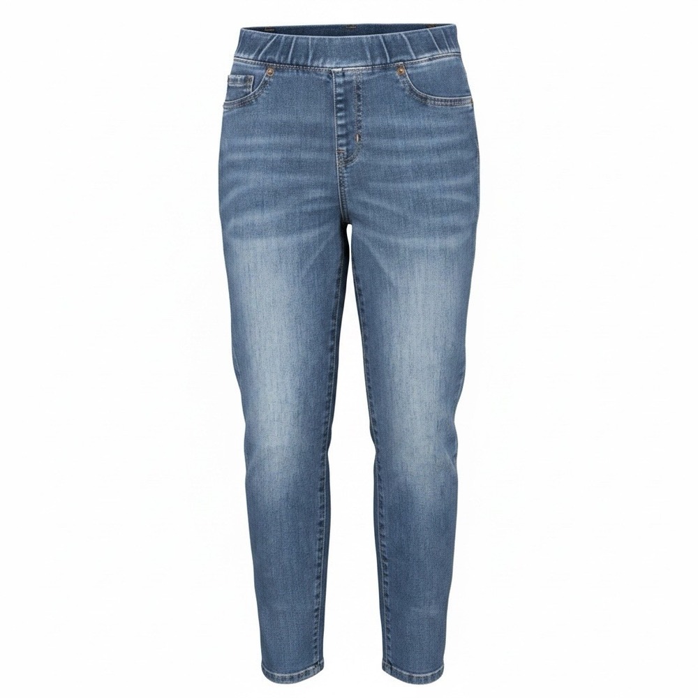 Amazon Essentials Pull On Jeggings Womens 6 Blue Denim Mid Rise PRE-OWNED